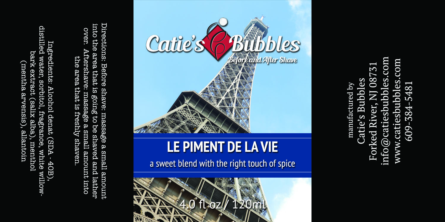 Le Piment de la Vie Before and After Shave